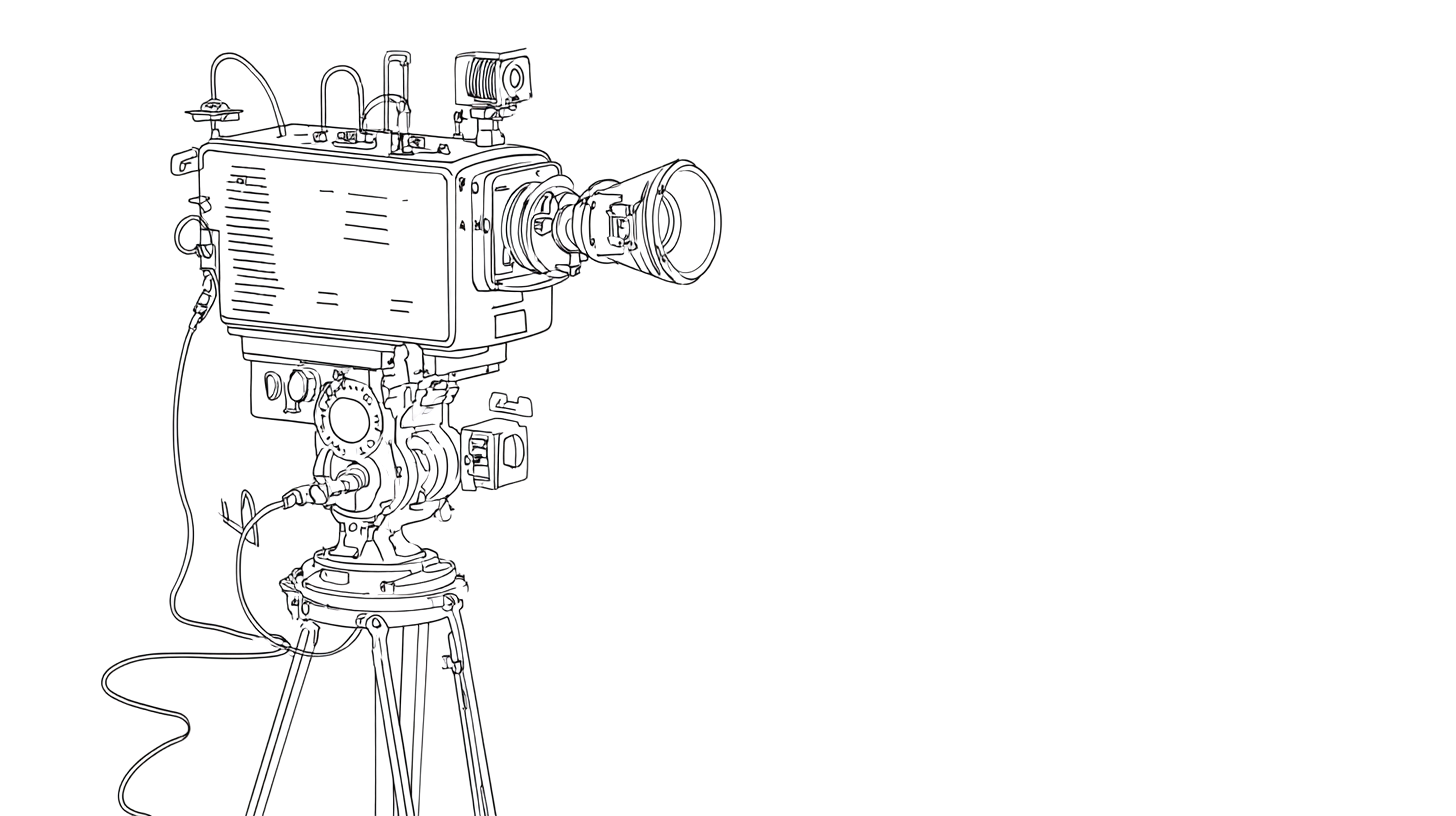 Vintage camera sketch for AVC Fest exhibition